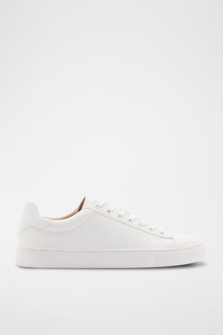 Baskets lacées empiècements - Blanc