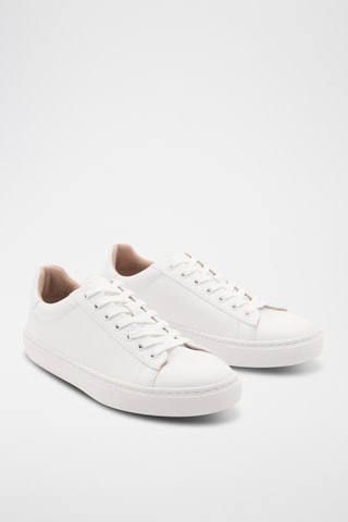 Baskets lacées empiècements - Blanc