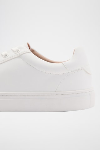 Baskets lacées empiècements - Blanc