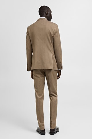 Veste costume Milán prince-de-galles - Marron