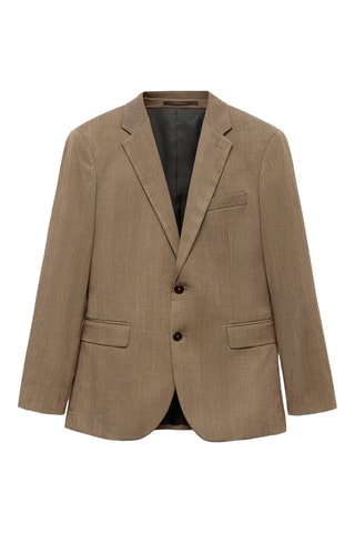 Veste costume Milán prince-de-galles - Marron