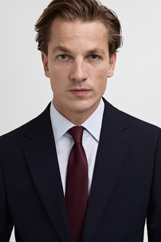 Veste costume Turín 100 % laine - Bleu marine