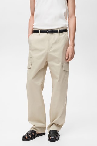 Pantalon poches relaxed-fit - Jaune