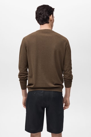 Pull-over en maille fine - Marron