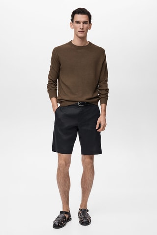 Pull-over en maille fine - Marron