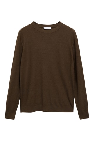 Pull-over en maille fine - Marron