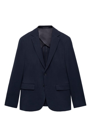 Veste Verner slim-fit en coton - Bleu marine