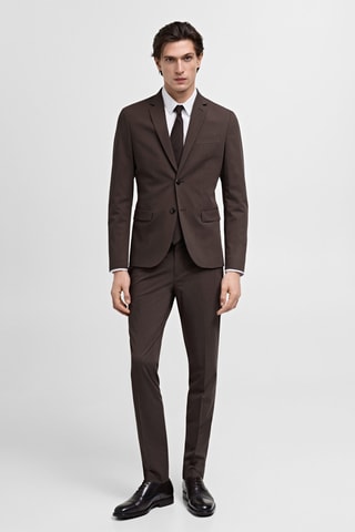 Chemise slim-fit en coton - Blanc