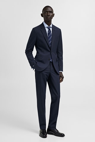 Veste costume Milán slim-fit - Bleu marine foncé