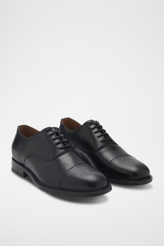 Chaussures style richelieus cuir - Noir