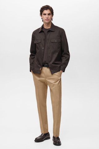 Pantalon Dublino chino slim-fit - Marron