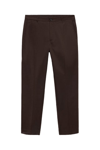 Pantalon Dublino chino slim-fit - Chocolat