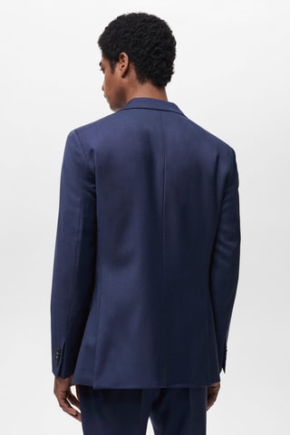 Veste costume Turin 100 % laine vierge - Bleu encre