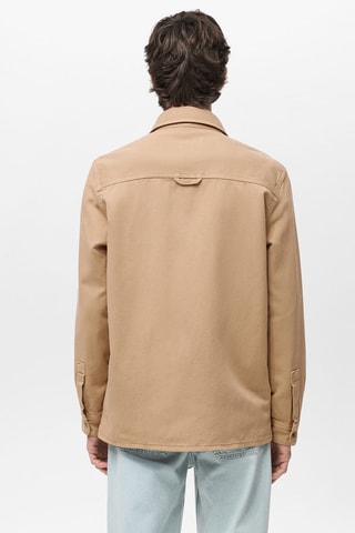 Surchemise tencel regular-fit - Beige