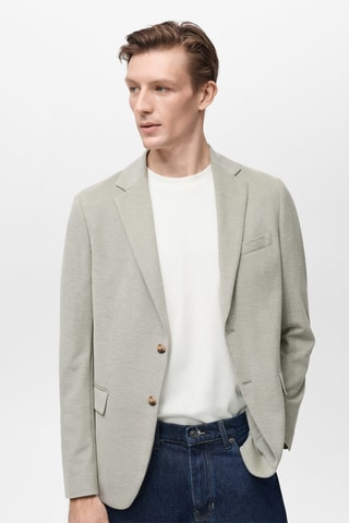 Veste Verner slim-fit en coton - Vert