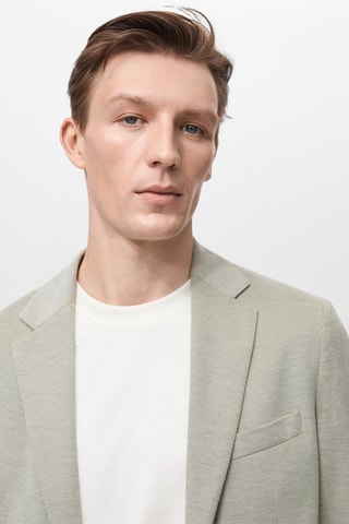 Veste Verner slim-fit en coton - Vert