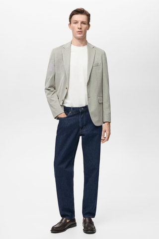 Veste Verner slim-fit en coton - Vert