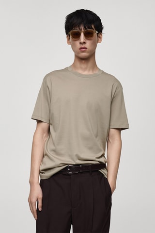 T-shirt 100 % coton regular-fit - Ivoire