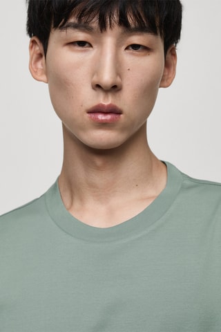 T-shirt 100 % coton regular-fit - Vert