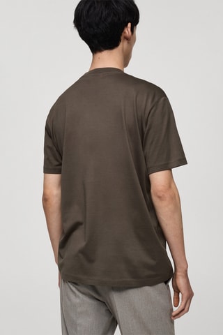 T-shirt 100 % coton regular-fit - Gris foncé