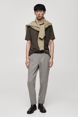 T-shirt 100 % coton regular-fit - Gris foncé