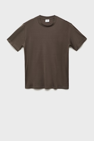 T-shirt 100 % coton regular-fit - Gris foncé