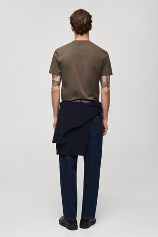 T-shirt coton stretch - Marron