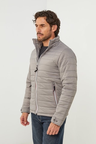 Doudoune droite - Gris