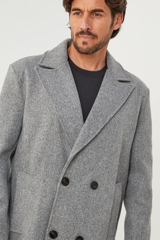 Manteau droit - Gris