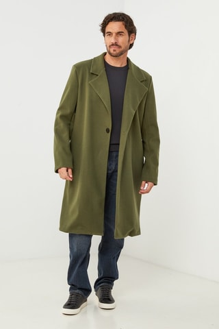 Manteau droit - Kaki