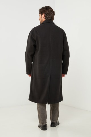 Manteau droit - Noir