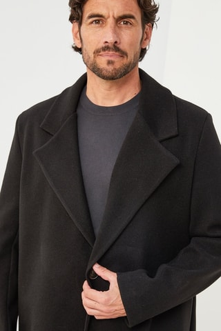 Manteau droit - Noir