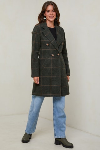 Manteau droit - Kaki