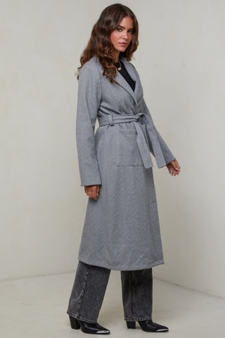 Manteau droit - Gris