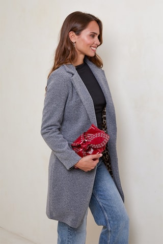 Manteau droit - Gris