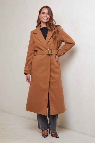 Manteau droit - Camel