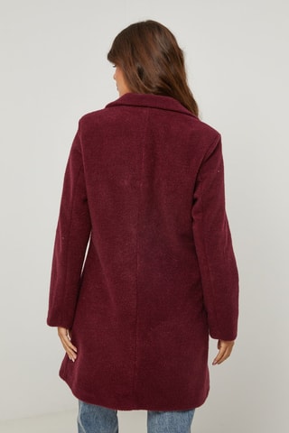 Manteau droit - Bordeaux
