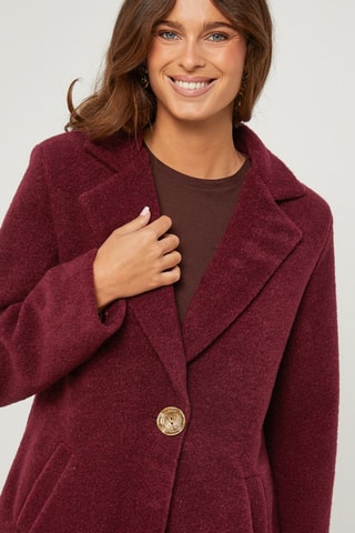 Manteau droit - Bordeaux