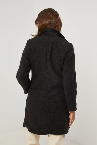 Manteau droit - Noir