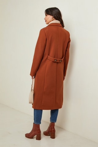 Manteau droit - Marron