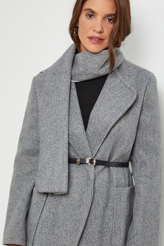 Manteau droit - Gris