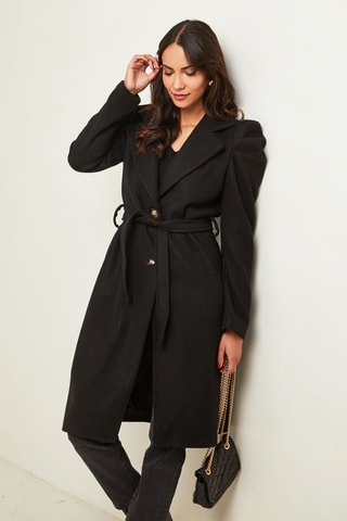 Manteau ajusté - Noir