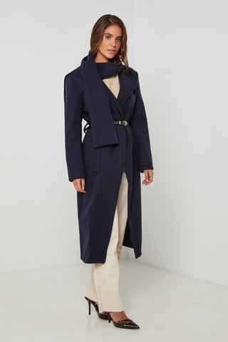Manteau droit - Bleu marine