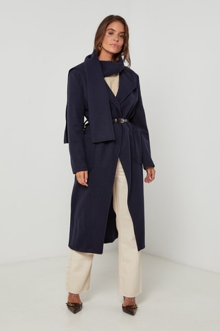 Manteau droit - Bleu marine