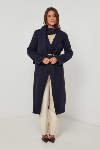 Manteau droit - Bleu marine