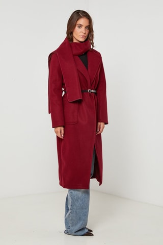 Manteau droit - Bordeaux