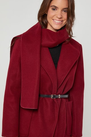 Manteau droit - Bordeaux