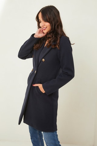 Manteau droit - Bleu marine
