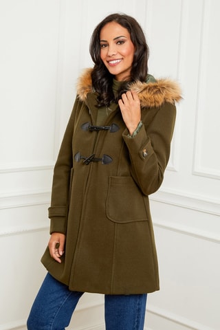 Manteau droit - Kaki