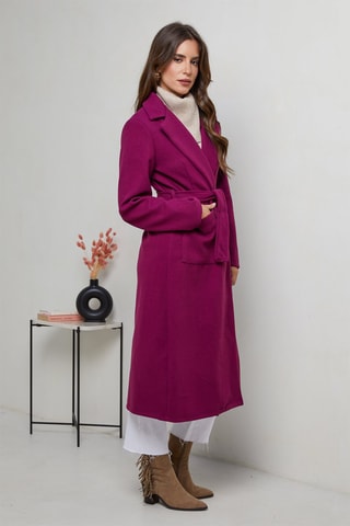 Manteau droit - Violet